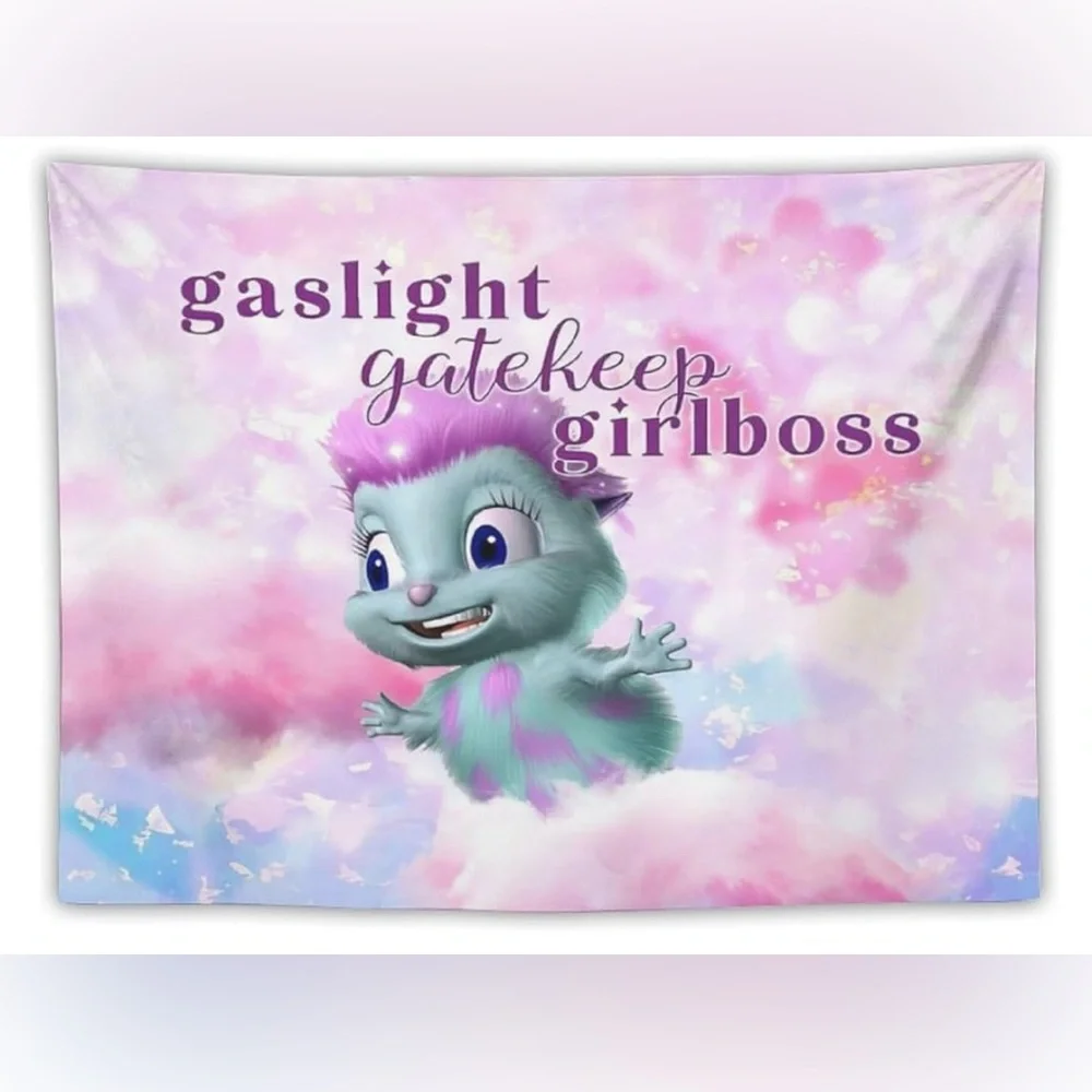 Gaslight Gatekeep Girlboss Tapestry,30 x 40,for Bedroom, College Dorm